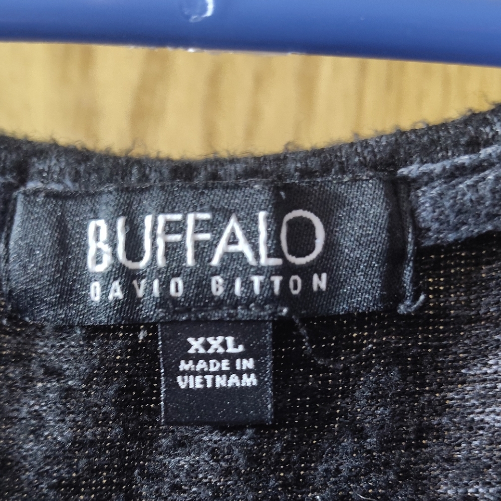 Buffalo David Bitton Black Textured Knit Top